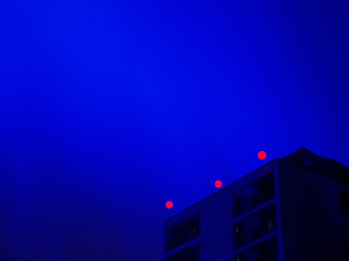 blauw